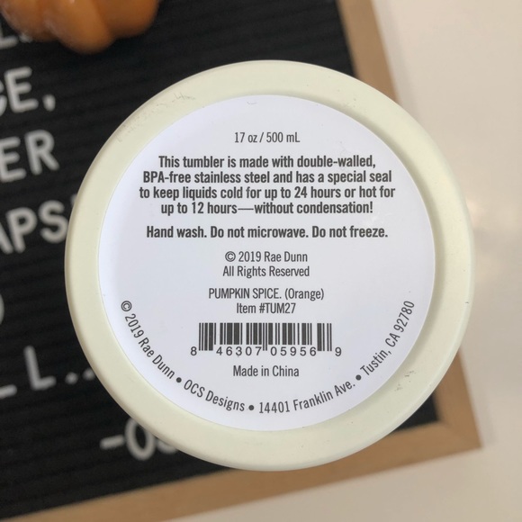 🆕 Rae Dunn “PUMPKIN SPICE” or “FALL Y’ALL” LL Stainless Steel Insulated Tumbler - Picture 9 of 16